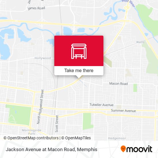 Jackson Avenue at Macon Road map