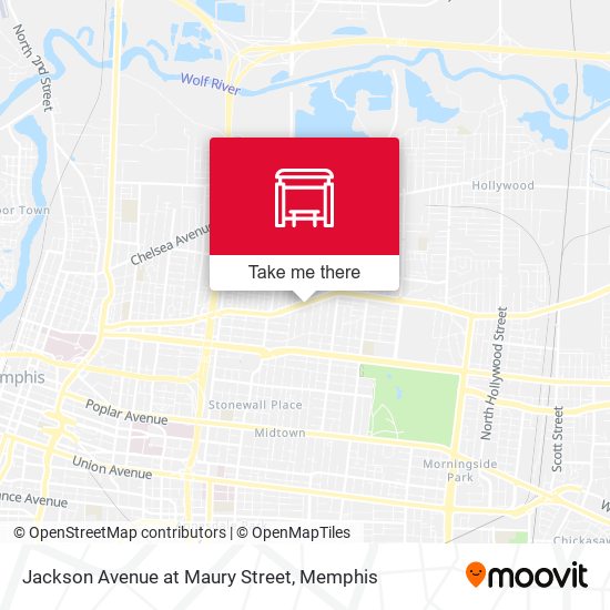 Jackson Avenue at Maury Street map
