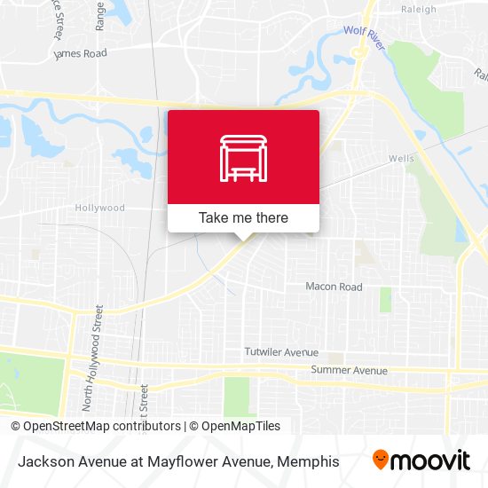 Mapa de Jackson Avenue at Mayflower Avenue