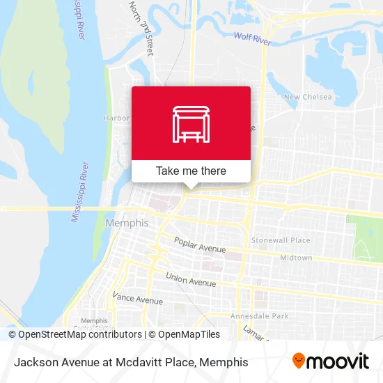 Mapa de Jackson Avenue at Mcdavitt Place