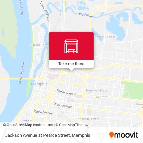 Jackson Avenue at Pearce Street map