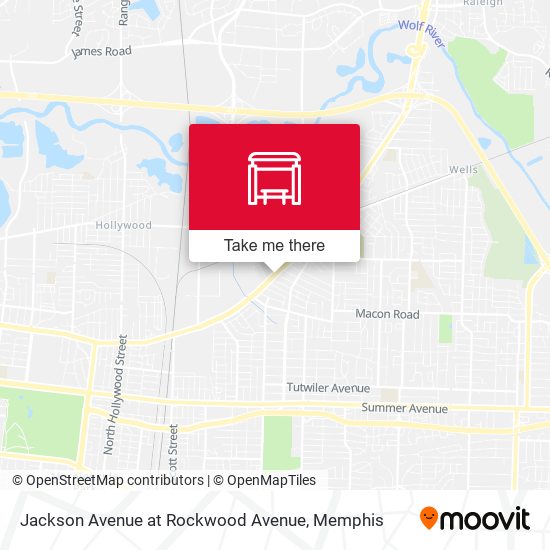 Jackson Avenue at Rockwood Avenue map
