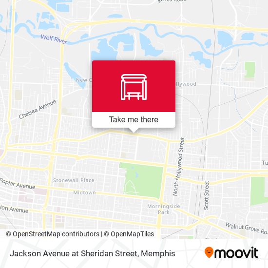 Jackson Avenue at Sheridan Street map