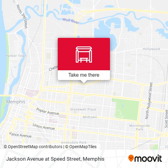 Jackson Avenue at Speed Street map