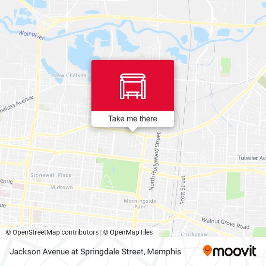 Mapa de Jackson Avenue at Springdale Street