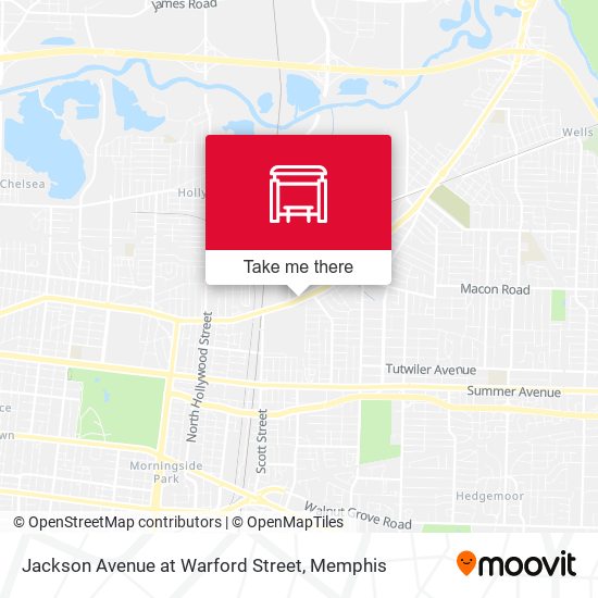 Jackson Avenue at Warford Street map