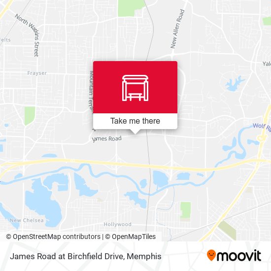 James Road at Birchfield Drive map