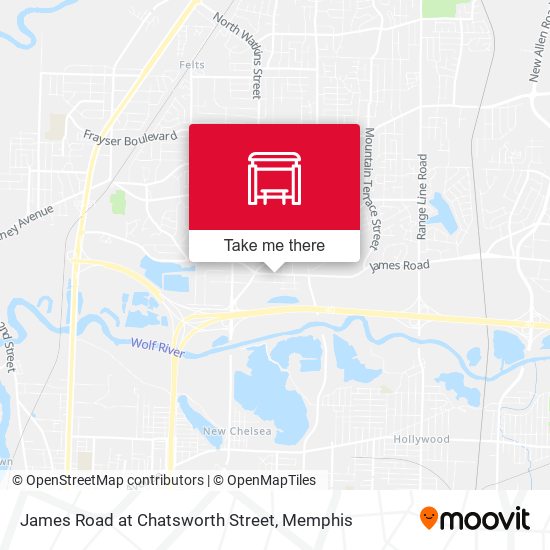 Mapa de James Road at Chatsworth Street