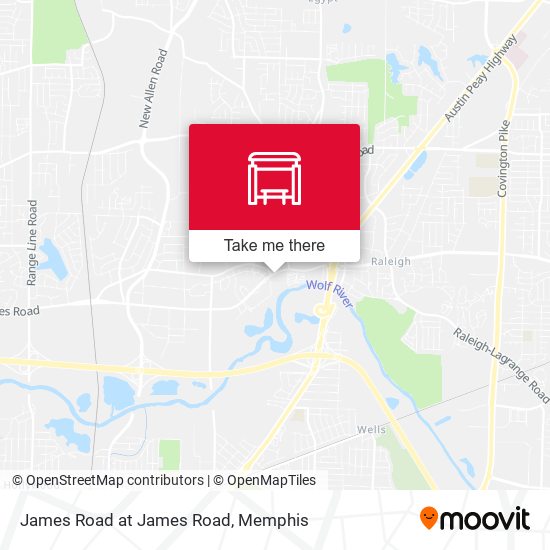 James Road at James Road map