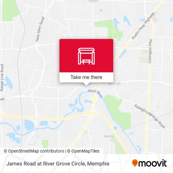 Mapa de James Road at River Grove Circle