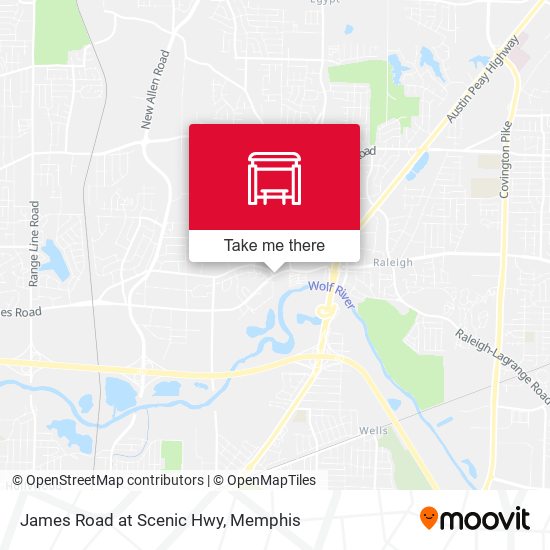 Mapa de James Road at Scenic Hwy