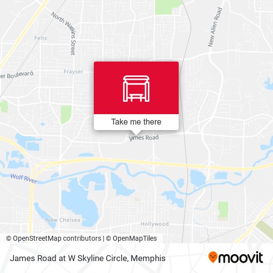 Mapa de James Road at W Skyline Circle