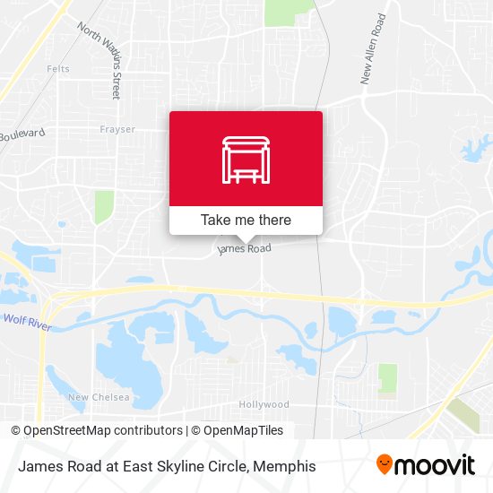 Mapa de James Road at East Skyline Circle