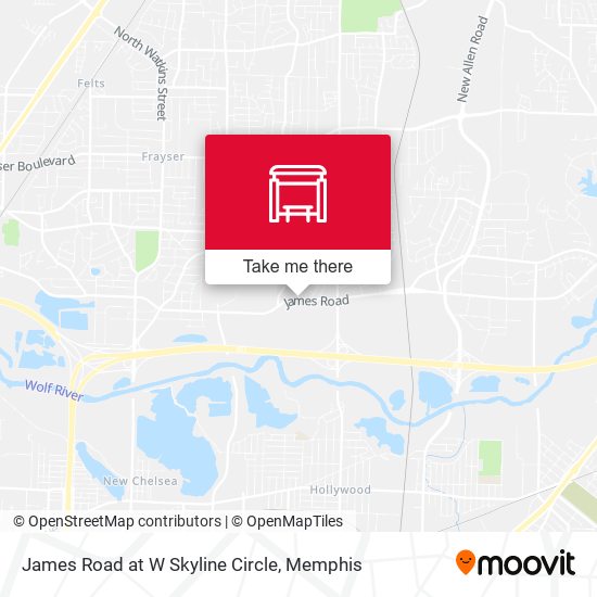 Mapa de James Road at W Skyline Circle
