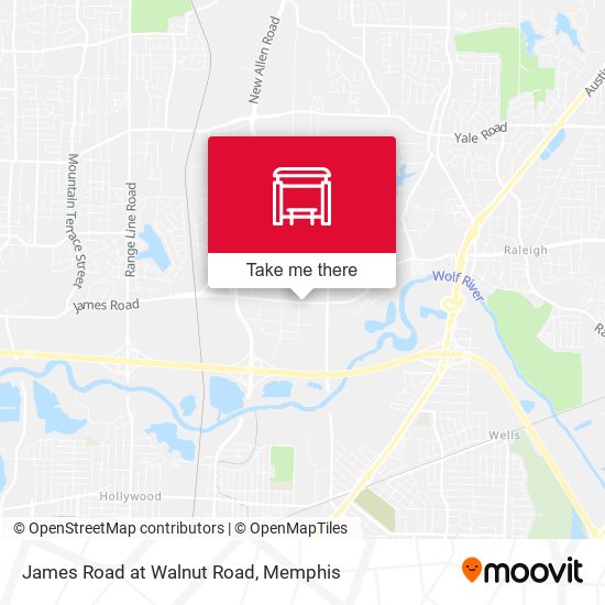 James Road at Walnut Road map
