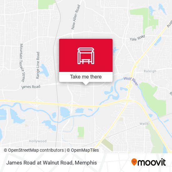 James Road at Walnut Road map