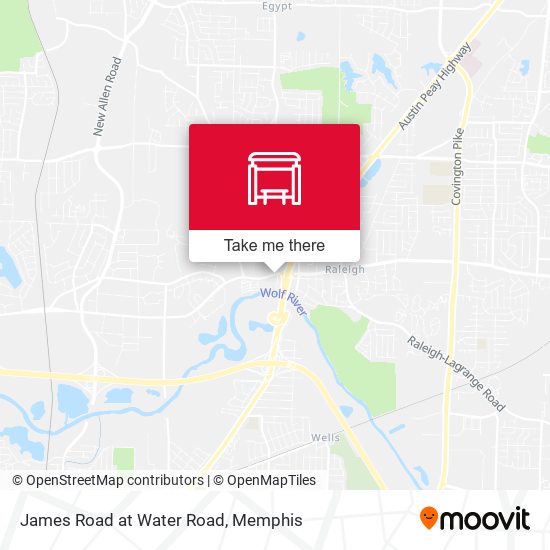 James Road at Water Road map