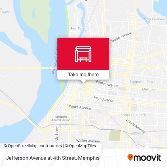Mapa de Jefferson Avenue at 4th Street