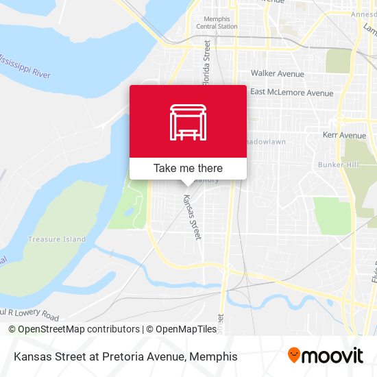 Kansas Street at Pretoria Avenue map
