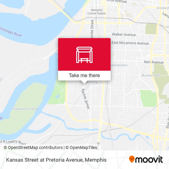 Kansas Street at Pretoria Avenue map