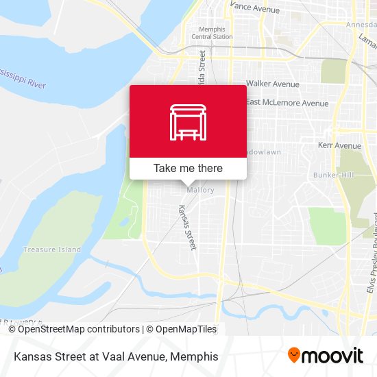 Mapa de Kansas Street at Vaal Avenue