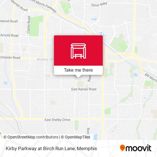 Kirby Parkway at Birch Run Lane map