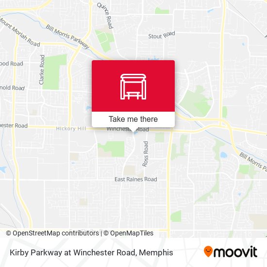 Kirby Parkway at Winchester Road map
