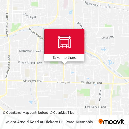 Knight Arnold Road at Hickory Hill Road map