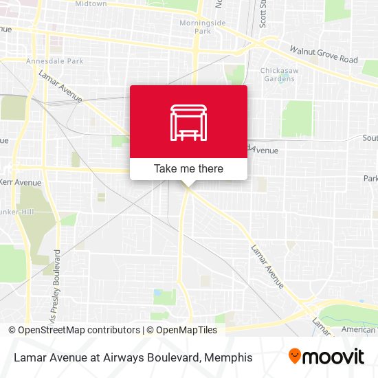 Lamar Avenue at Airways Boulevard map