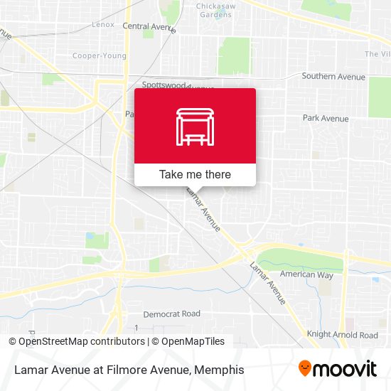 Mapa de Lamar Avenue at Filmore Avenue