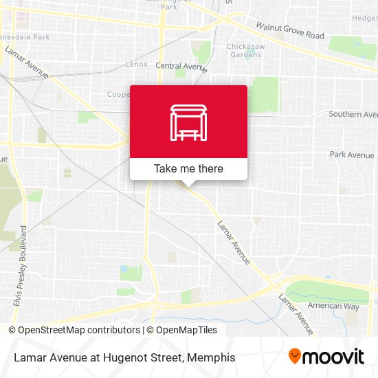 Mapa de Lamar Avenue at Hugenot Street