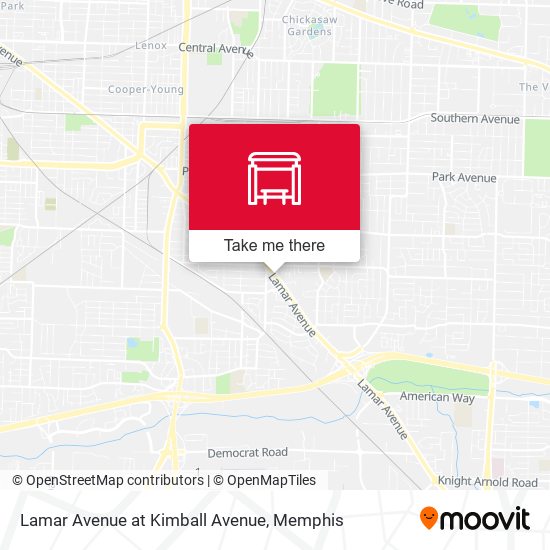 Lamar Avenue at Kimball Avenue map