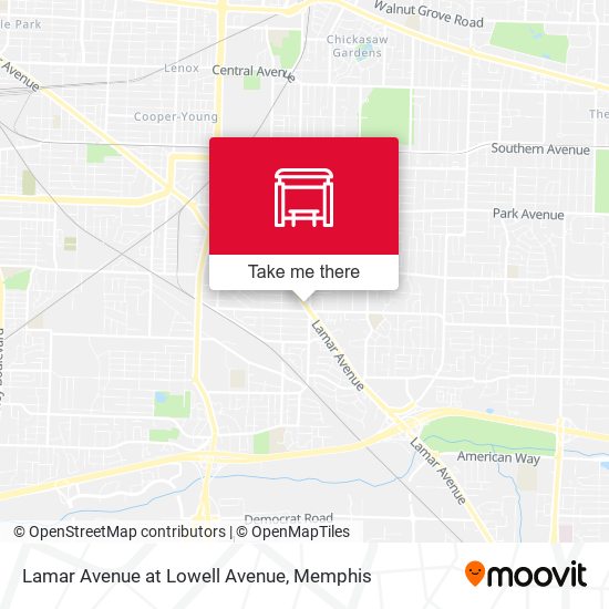Lamar Avenue at Lowell Avenue map
