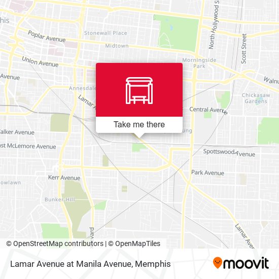 Lamar Avenue at Manila Avenue map