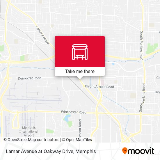 Lamar Avenue at Oakway Drive map
