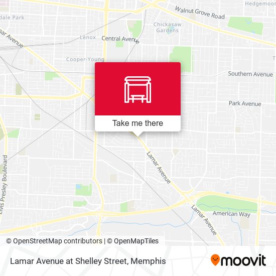 Lamar Avenue at Shelley Street map