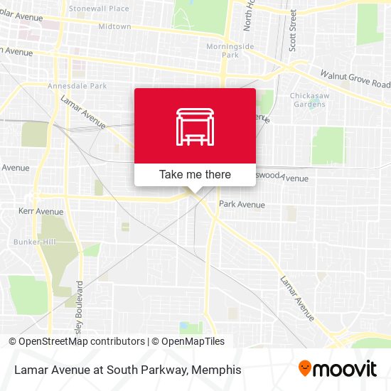 Lamar Avenue at South Parkway map