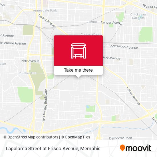 Lapaloma Street at Frisco Avenue map
