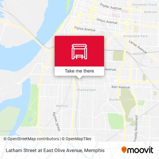 Latham Street at East Olive Avenue map