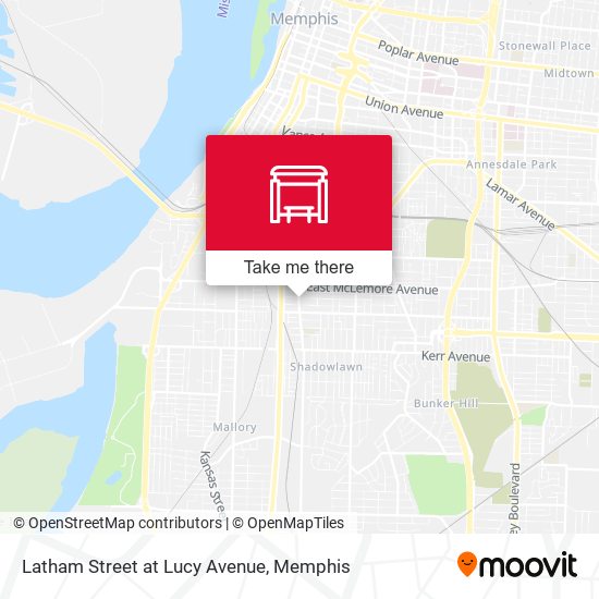 Latham Street at Lucy Avenue map