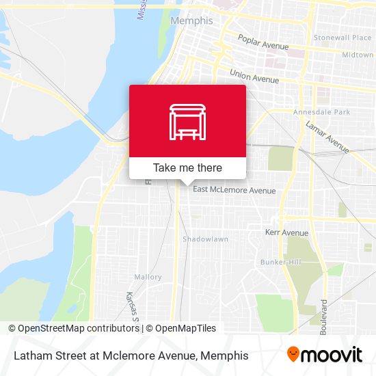 Mapa de Latham Street at Mclemore Avenue
