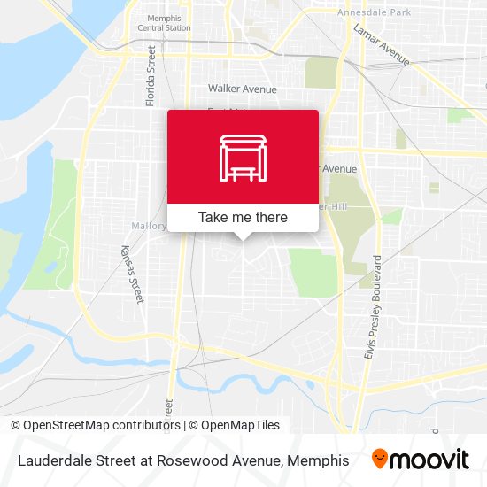 Lauderdale Street at Rosewood Avenue map