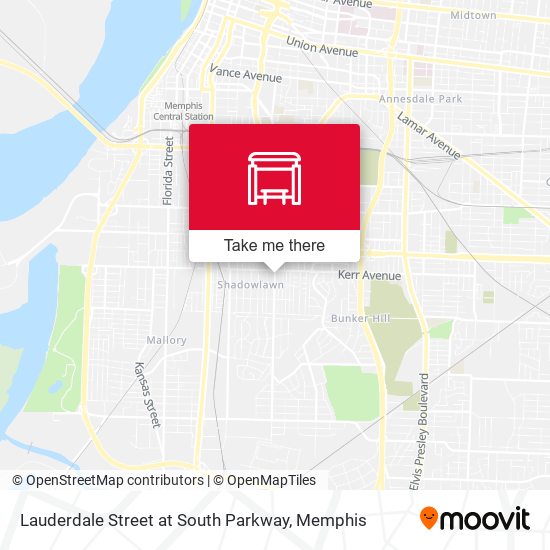 Lauderdale Street at South Parkway map