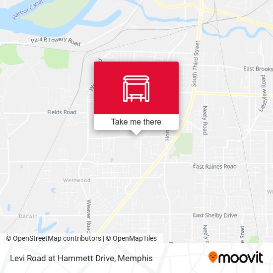 Levi Road at Hammett Drive map