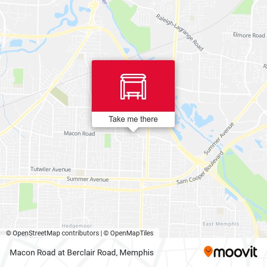 Macon Road at Berclair Road map