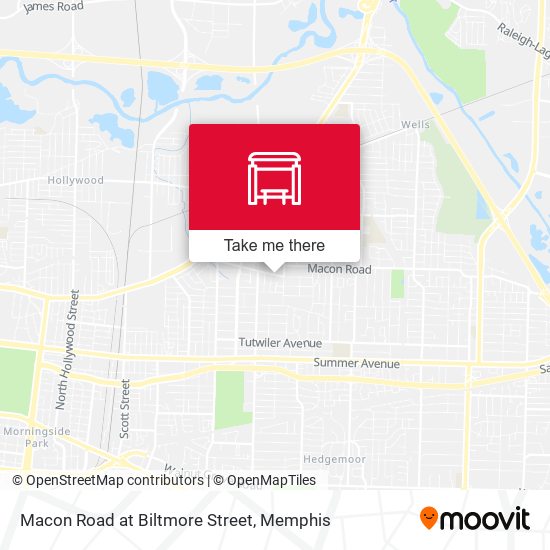 Macon Road at Biltmore Street map