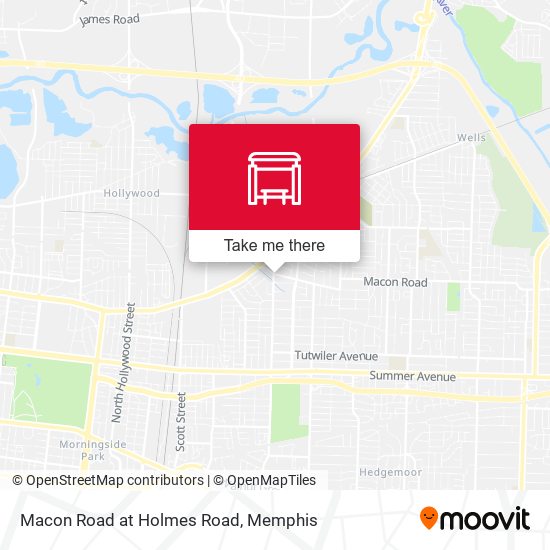 Macon Road at Holmes Road map