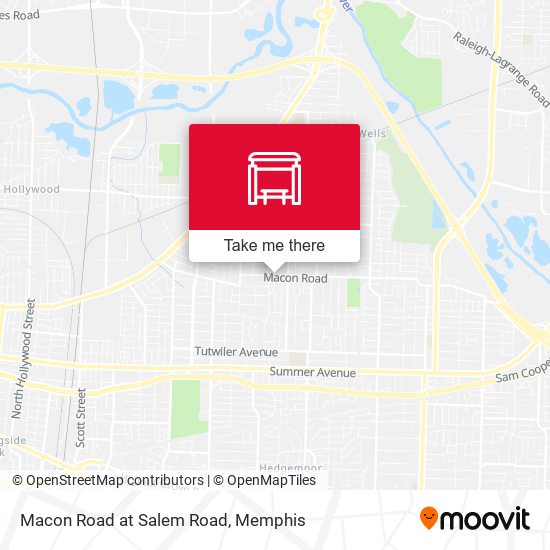 Mapa de Macon Road at Salem Road