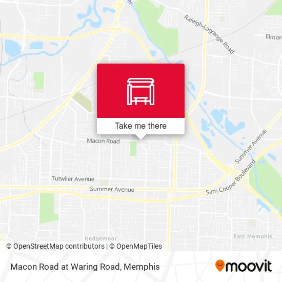 Macon Road at Waring Road map