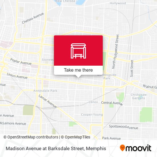 Mapa de Madison Avenue at Barksdale Street
